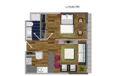 GÜMÜŞ LİFE SİTESİNDE YATIRIMLIK 1+1 DAİRE!!!