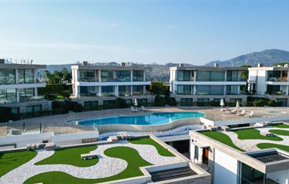 Bodrum Bitez Plajlı Sitede Kiralık Villa