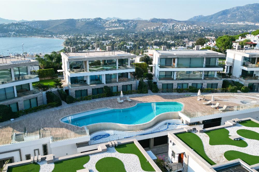 Bodrum Bitez Plajlı Sitede Kiralık Villa