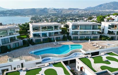 Bodrum Bitez Plajlı Sitede Kiralık Villa