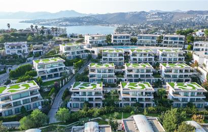 Bodrum Bitez Plajlı Sitede Kiralık Villa