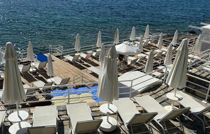 Bodrum Bitez Sarnıç Sitesi Plajlı Satılık Bahçe Katı 3+1 Daire