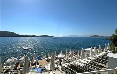 Bodrum Bitez Sarnıç Sitesi Plajlı Satılık Bahçe Katı 3+1 Daire