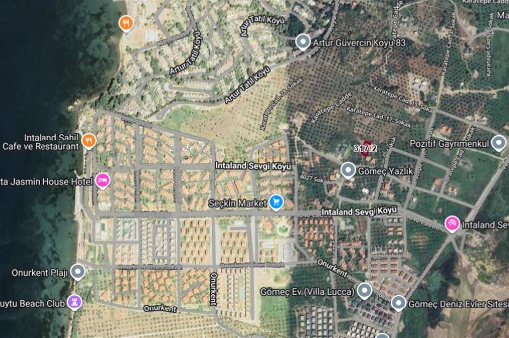 Gömeç Karaağaç'ta Satılık, 500 m² Villa Arsası