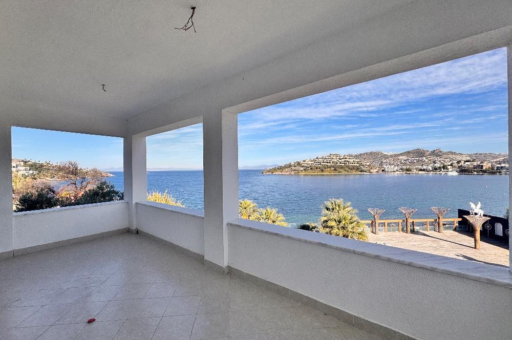 Bodrum Yalıkavak Tilkicikte Yıllık Kiralık Panoramik Deniz Manzaralı Denize Sıfır 3+1 Eşyasız Daire