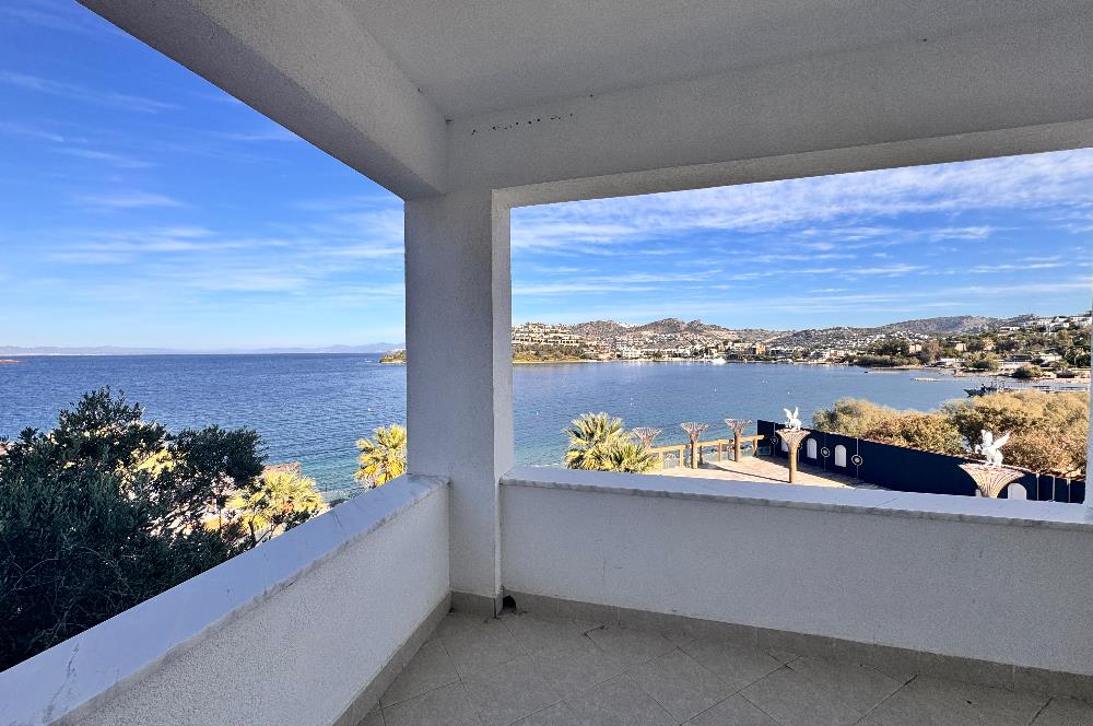 Bodrum Yalıkavak Tilkicikte Yıllık Kiralık Panoramik Deniz Manzaralı Denize Sıfır 3+1 Eşyasız Daire