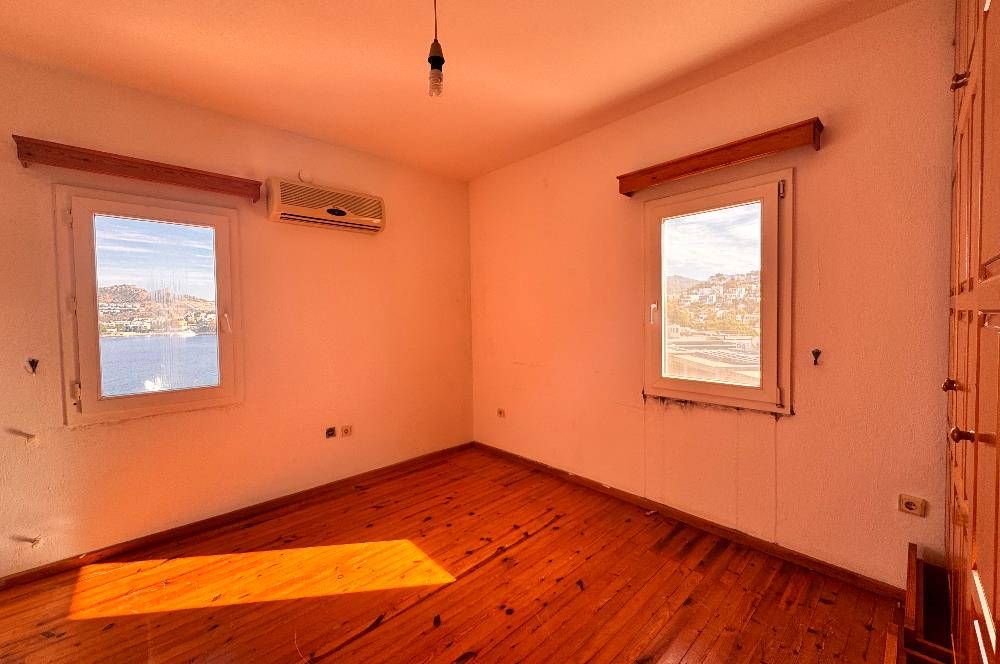 Bodrum Yalıkavak Tilkicikte Yıllık Kiralık Panoramik Deniz Manzaralı Denize Sıfır 3+1 Eşyasız Daire