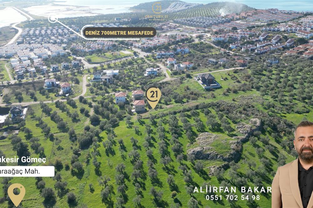 Gömeç Karaağaç'ta Satılık, 500 m² Villa Arsası