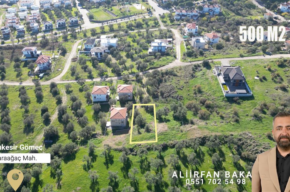 Gömeç Karaağaç'ta Satılık, 500 m² Villa Arsası