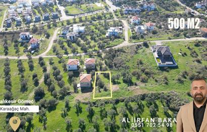 Gömeç Karaağaç'ta Satılık, 500 m² Villa Arsası