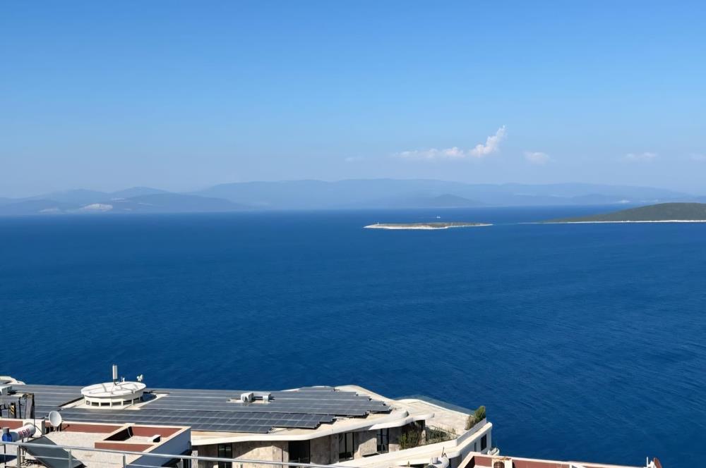 Bodrum Gündoğan Kızılburunda Eşsiz Deniz Manzaralı Satılık Daire