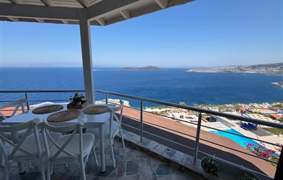 Bodrum Gündoğan Kızılburunda Eşsiz Deniz Manzaralı Satılık Daire