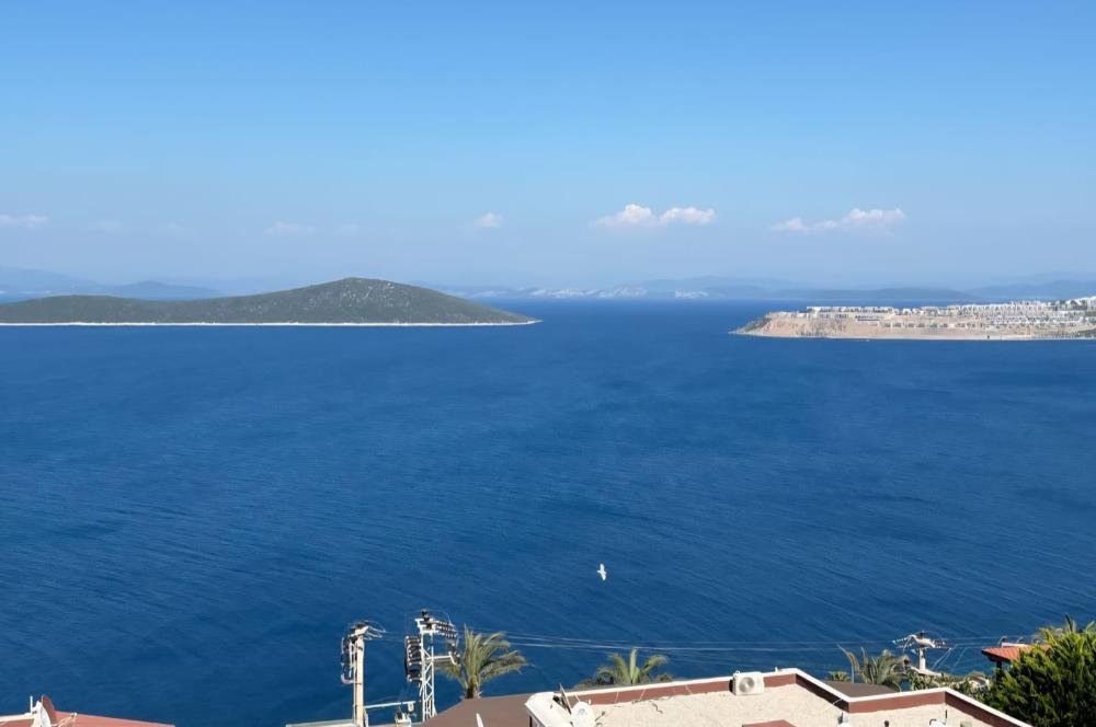 Bodrum Gündoğan Kızılburunda Eşsiz Deniz Manzaralı Satılık Daire