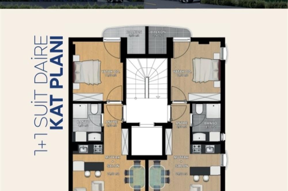 C21 PROJECT 'den SÜLEYMANPAŞA ALTINOVA Mah. de Satılık 1+1 Daire