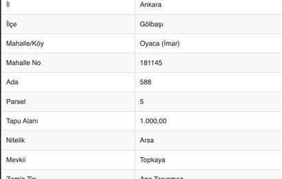 Oyaca Yeşilçam Satılık İmarlı Arsa