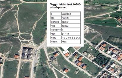 Century21 Bal'dan Balıkesir Toygar Mah.'de Satılık Arsa