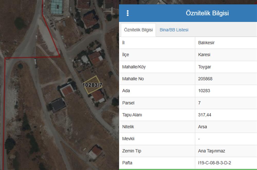 Century21 Bal'dan Balıkesir Toygar Mah.'de Satılık Arsa