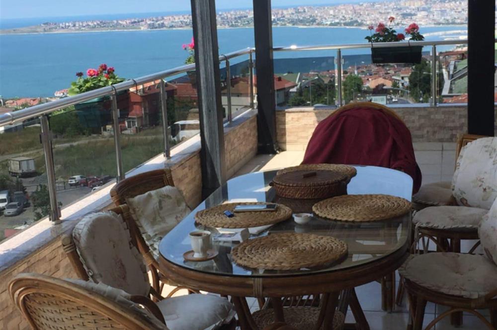 DENİZ MANZARALI BÜYÜKÇEKMECE TURGUT ÖZALDA SATILIK DUBLEKS
