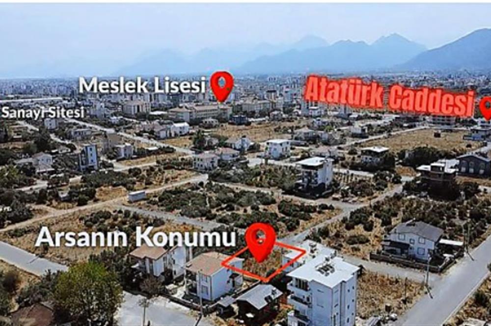 DÖŞEMEALTI YENİKÖY 309m2 KONUT İMARLI SATILIK ARSA