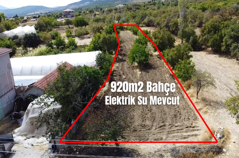 KORKUTELİ KEVZER 920m2 SATILIK BAHÇE ELEKTRİK SU MEVCUT