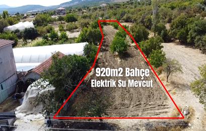 KORKUTELİ KEVZER 920m2 SATILIK BAHÇE ELEKTRİK SU MEVCUT