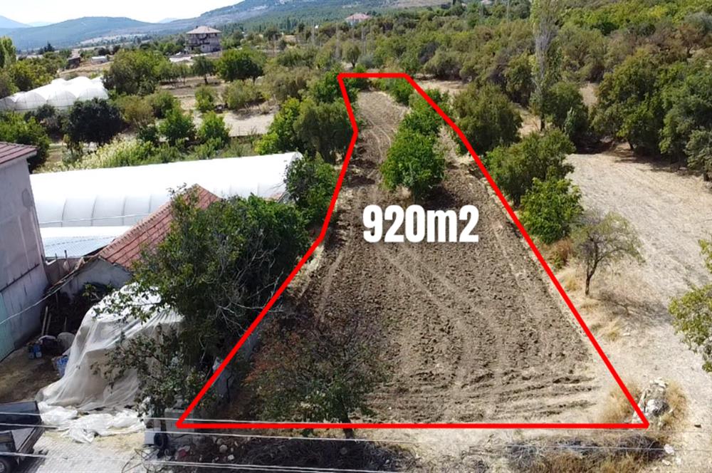 KORKUTELİ KEVZER 920m2 SATILIK BAHÇE ELEKTRİK SU MEVCUT