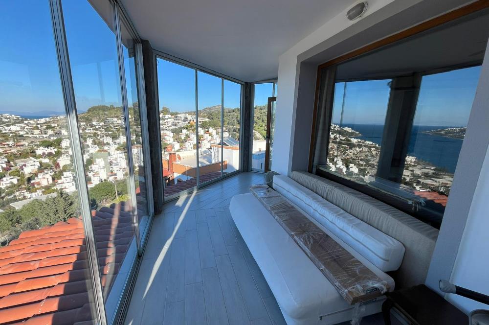 Bodrum Gündoğan'da Eşyalı Kiralık Dubleks Daire