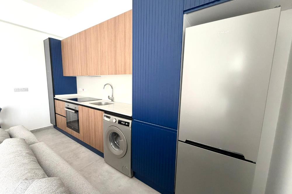 Girne Karaoğlanoğlu Havuzlu Sitede Full Eşyalı Deniz Manzaralı 1+1 Kiralık Daireler