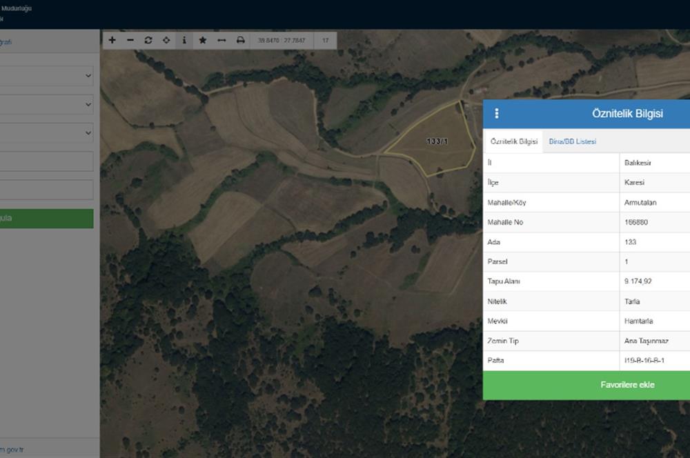 CENTURY21 Bal'DAN BALIKESİR ARMUTALAN' DA SATILIK YATIRMLIK TARLA