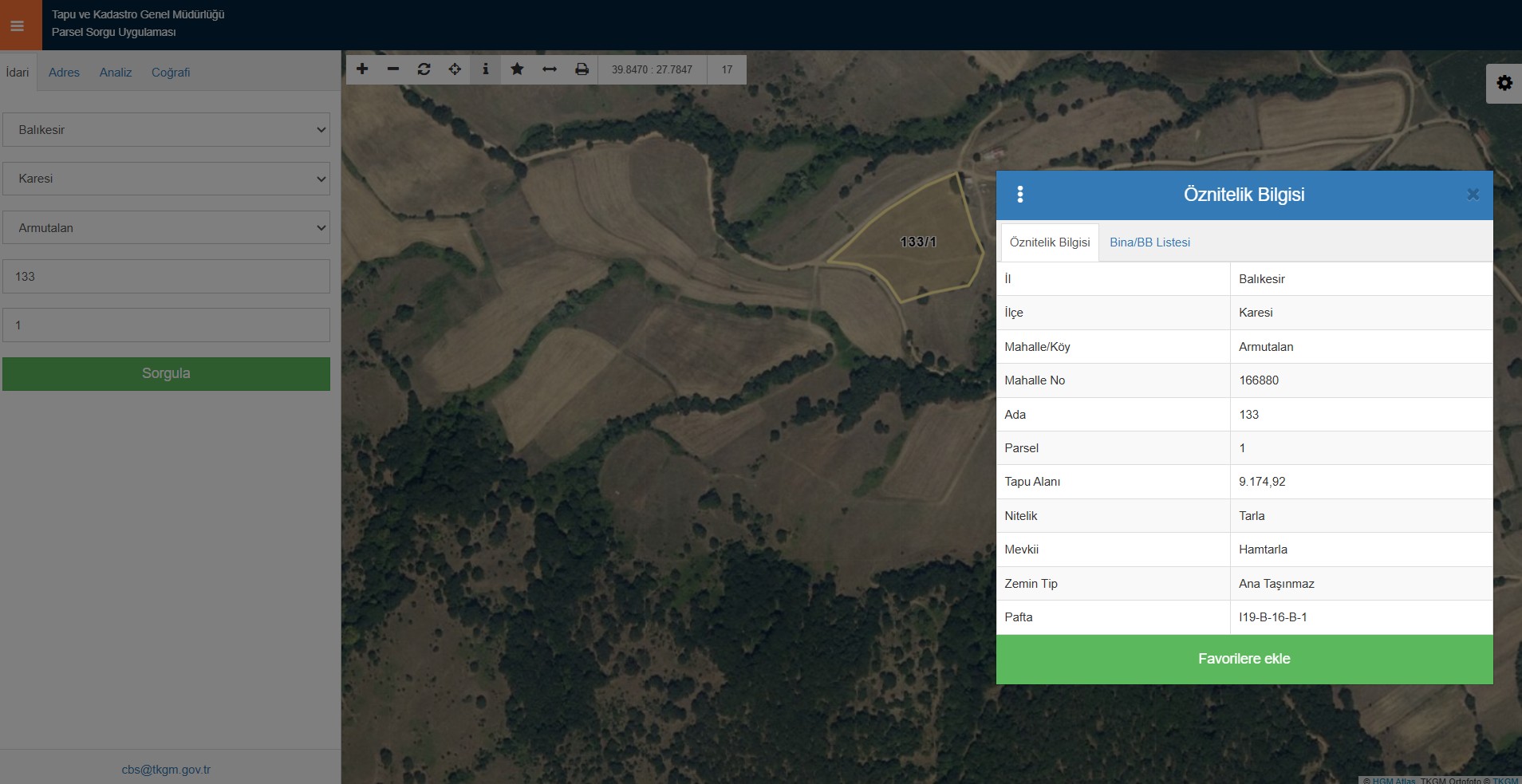 CENTURY21 Bal'DAN BALIKESİR ARMUTALAN' DA SATILIK YATIRMLIK TARLA