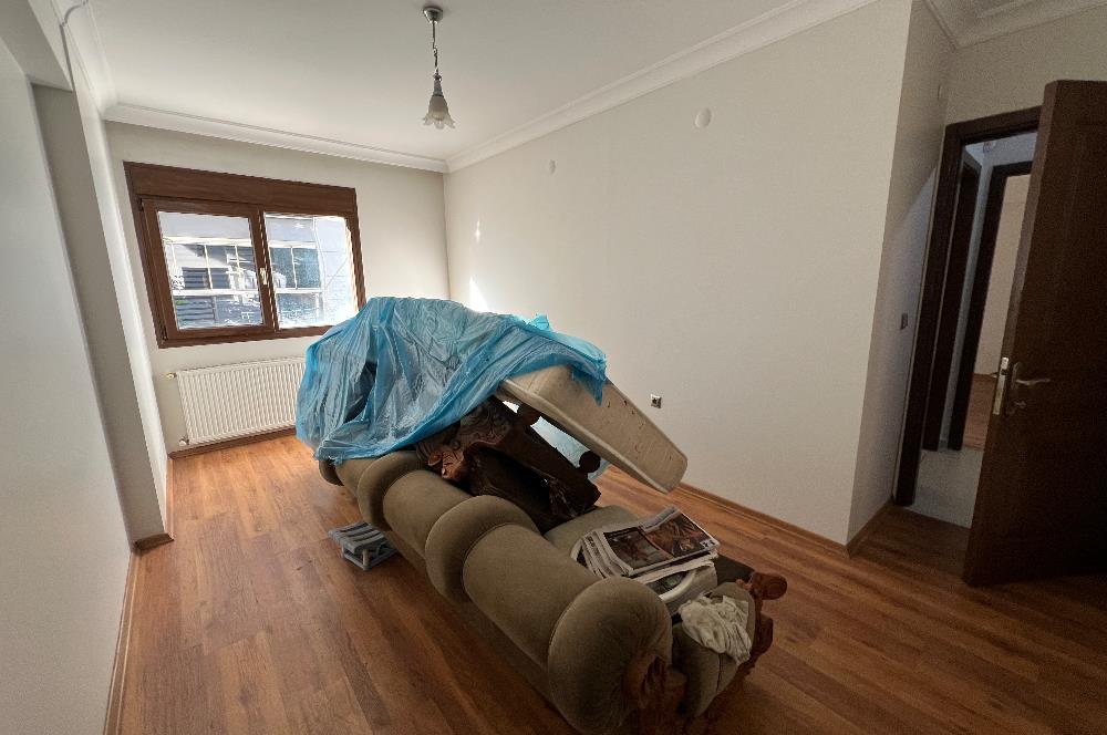 AKSOY'DA YENİ BİNADA BAHÇELİ, KAPALI MUTFAK, DOĞALGAZLI DAİRE