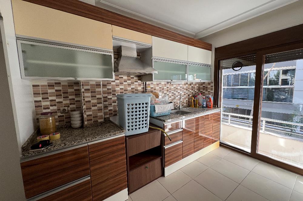 AKSOY'DA YENİ BİNADA BAHÇELİ, KAPALI MUTFAK, DOĞALGAZLI DAİRE