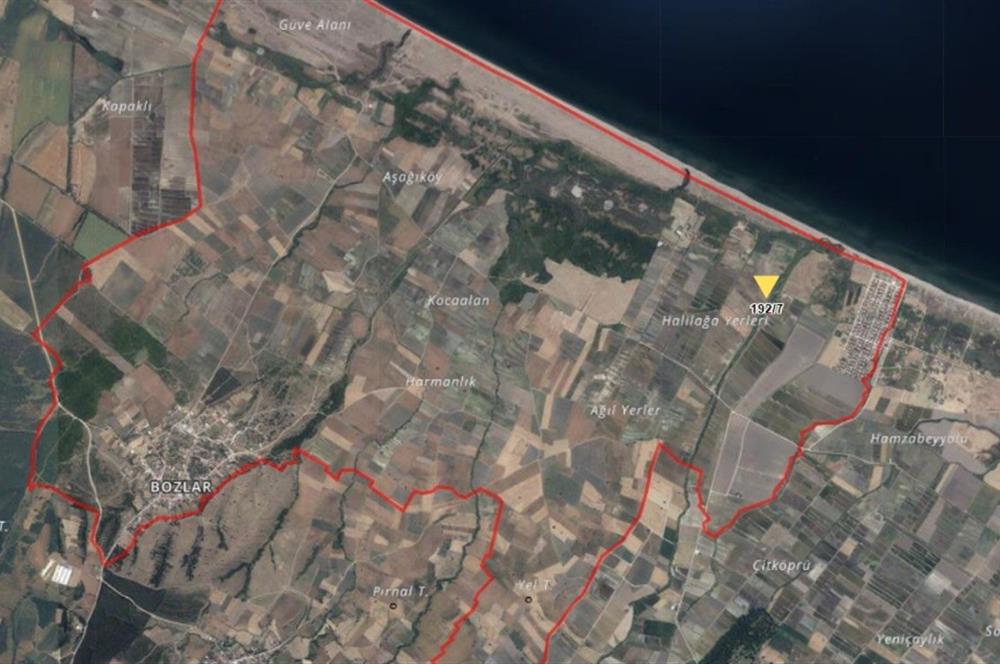 ÇANAKKALE BİGA BOZLAR KÖYÜ 495 m² VİLLA İMARLI YATIRIMLIK ARSA