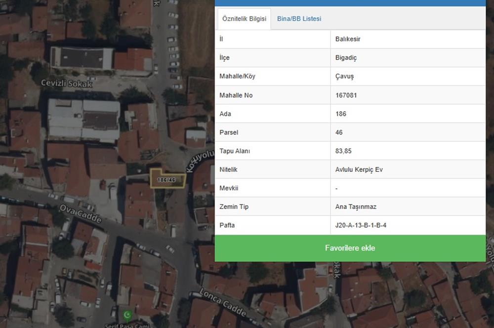 C 21 Bal dan Balıkesir Bigadiç te Satılık Kerpiç Ev