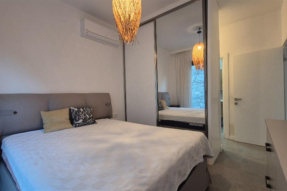 Bodrum Gündoğan Küçükbük'te Satılık 2+1 Bahçe Katı Daire