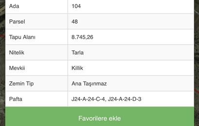 KÜTAHYA MERKEZ KARACAÖREN SATILIK ARSA