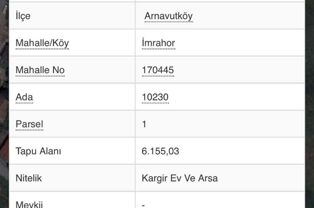 Arnavutköy'de İmarlı Satılık Arsa