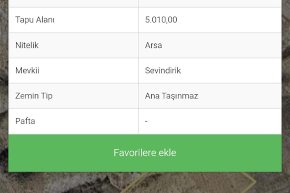 ANKARA AYAŞ TEKKEİMAR'DA TOPLAM 5000 M2 HİSSELİ NET 500 M2 ARSA