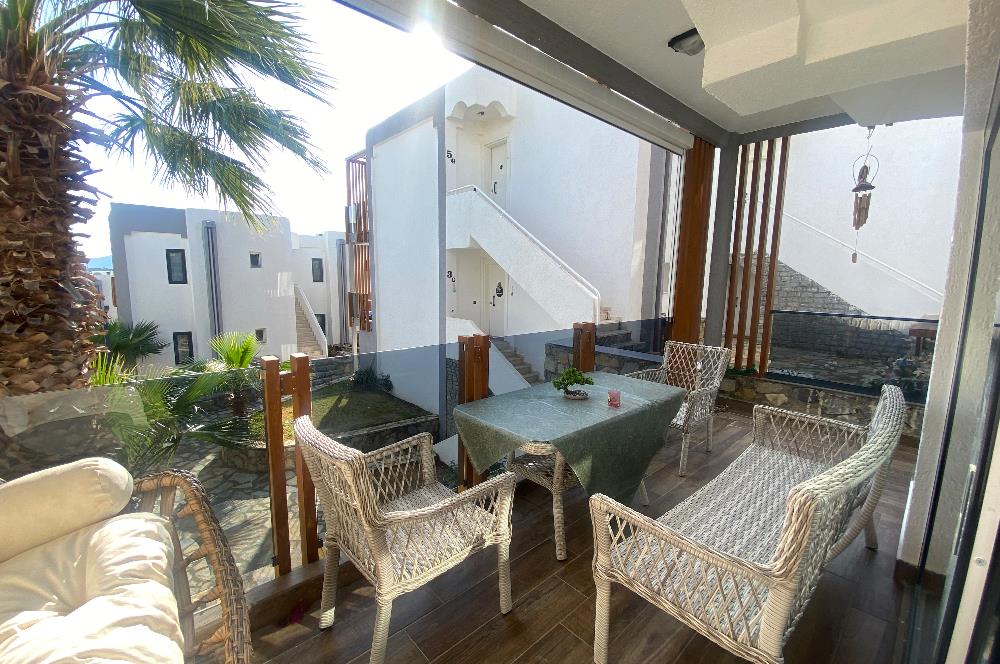 Bodrum Eskiçeşme Yüzme Havuzlu Site Manzaralı Satılık 1+1 Daire