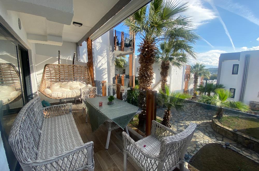 Bodrum Eskiçeşme Yüzme Havuzlu Site Manzaralı Satılık 1+1 Daire