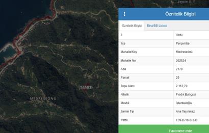CENTURY 21'DEN PERŞEMBE MEDRESEÖNÜ'nde 2113 m2 YATIRIMLIK BAHÇE