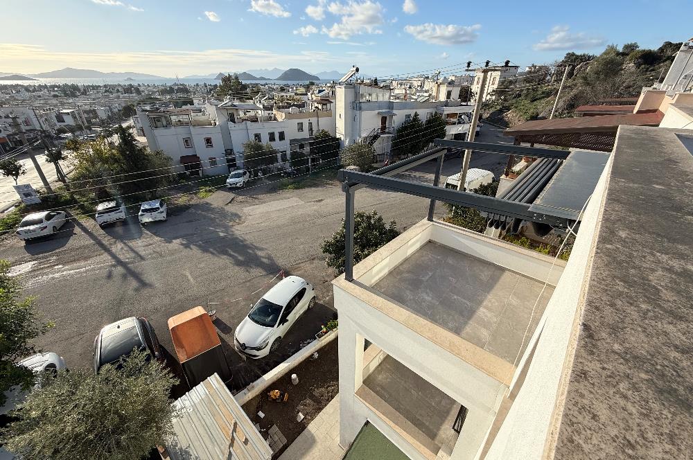 Turgutreis Pazaryeri Yakınında Komple Yenilenmiş Eşyasız Kiralık Deniz Manzaralı 3+1 Dubleks