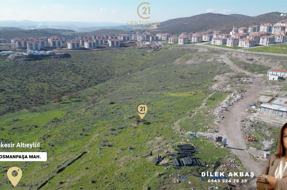 CENTURY 21 BAL'DAN GAZİ OSMAN PAŞA TOKİ YAKINI SATILIK ARSA