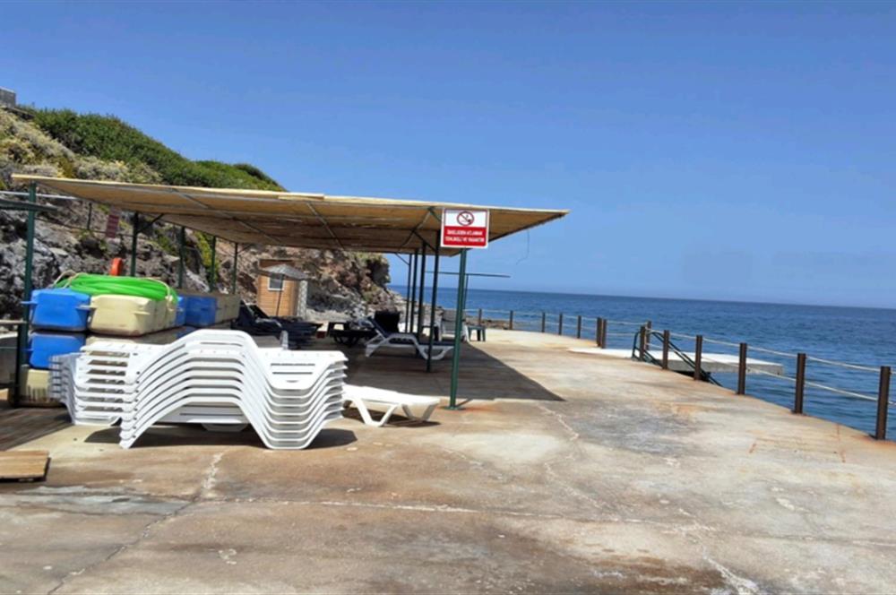 Yalıkavak Kızılburun’da özel plajı sitede satılık dubleks