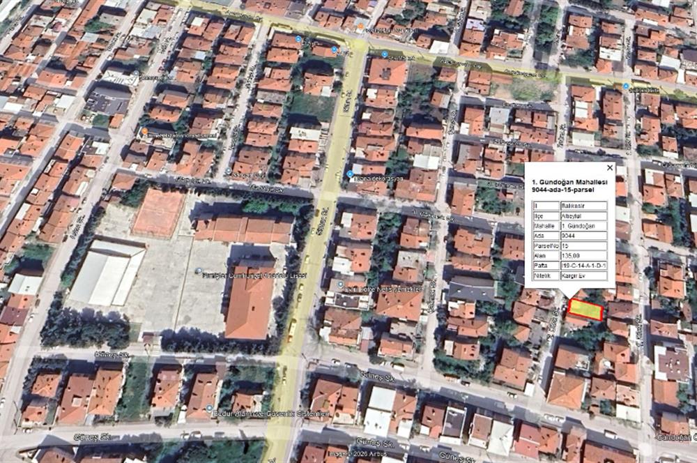 CENTURY21 BAL DANIŞMANLIK'DAN  1.GÜNDOGAN  MAHALLESİ  ÜÇ KAT İMARLI SATILIK ARSA