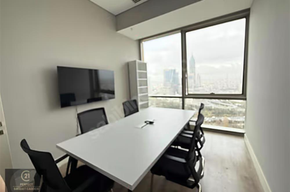 Metropol İstanbulda Teraslı 2+1 Satılık Ofis Yüksek Prestijli