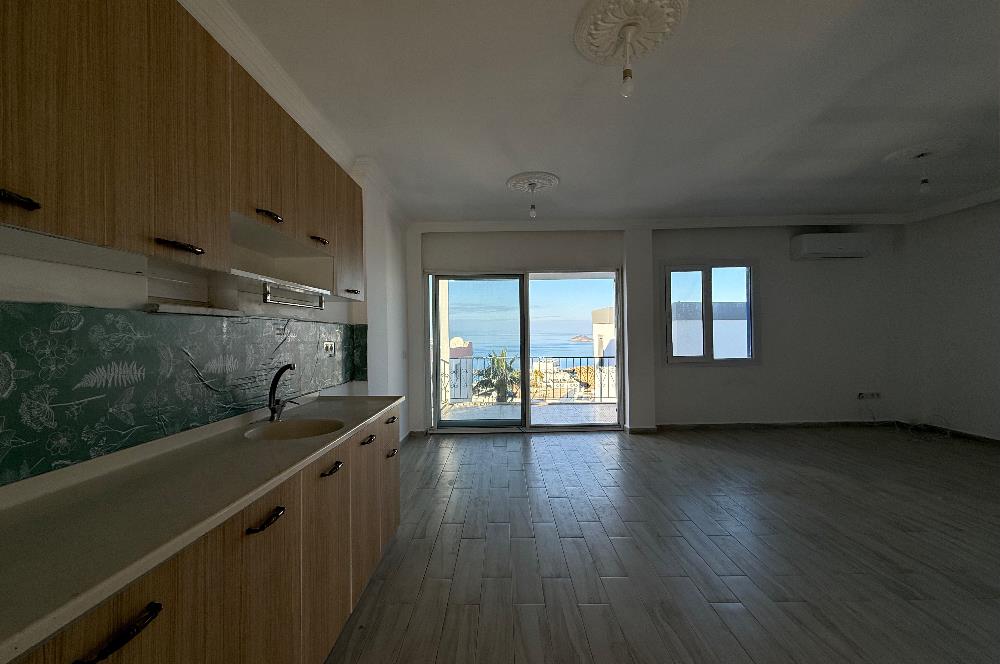 Bodrum Gümüşlük Koyunbaba’da Deniz Manzaralı Yıllık Kiralık Eşyasız 3+1 Dubleks