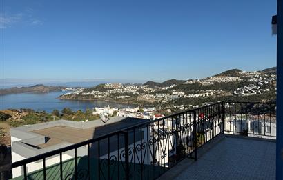 Bodrum Gümüşlük Koyunbaba’da Deniz Manzaralı Yıllık Kiralık Eşyasız 3+1 Dubleks