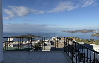 Bodrum Gümüşlük Koyunbaba’da Deniz Manzaralı Yıllık Kiralık Eşyasız 3+1 Dubleks
