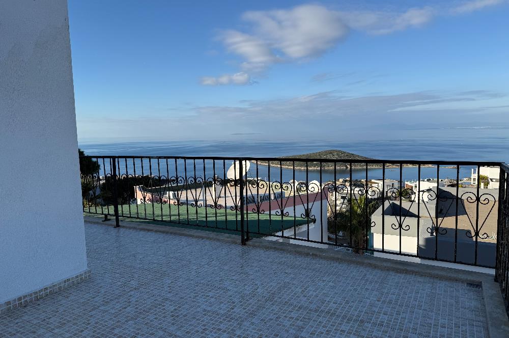 Bodrum Gümüşlük Koyunbaba’da Deniz Manzaralı Yıllık Kiralık Eşyasız 3+1 Dubleks